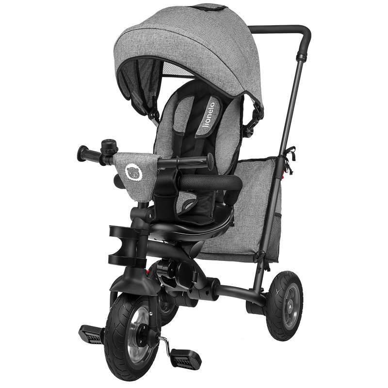 Lionelo - Tricicleta multifunctionala cu sezut reversibil, pliabila, Tris, Stone Grey
