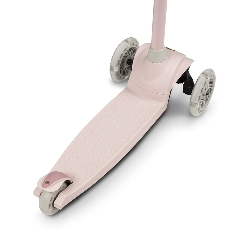 Lionelo - Trotineta pentru copii, Jessy, Pliabila, Pana la 50 Kg, Cu design ergonomic, Cu lumini LED, 56 x 26 x 67-82 cm, 3 ani+, Roz