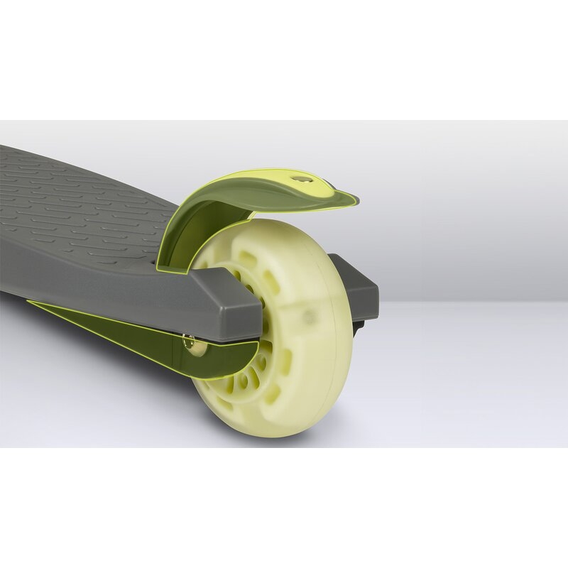 Lionelo - Trotineta pentru copii, Jessy, Pliabila, Pana la 50 Kg, Cu design ergonomic, Cu lumini LED, 56 x 26 x 67-82 cm, 3 ani+, Verde