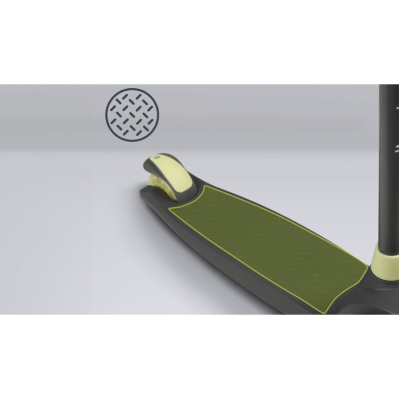 Lionelo - Trotineta pentru copii, Jessy, Pliabila, Pana la 50 Kg, Cu design ergonomic, Cu lumini LED, 56 x 26 x 67-82 cm, 3 ani+, Verde