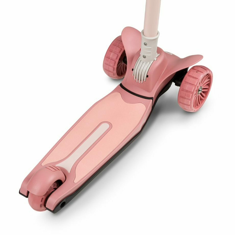 Lionelo - Trotineta Timy, Copii, Pliabila, Pana la 50 Kg, Cu design ergonomic, Cu lumini LED, 26,5 x 60 x 64-76 cm, 3 ani+, Roz
