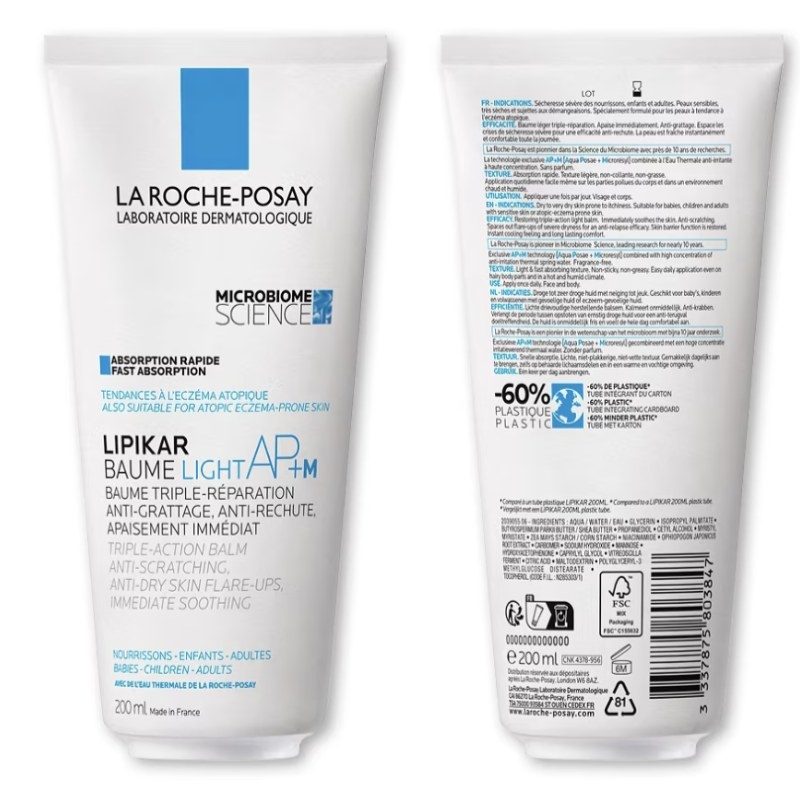 Lipikar Light AP+M balsam, 200ml, La Roche-Posay