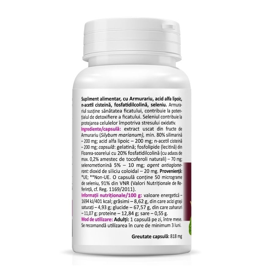 LiverHelp Forte, 700 mg, 30 capsule, Zenyth