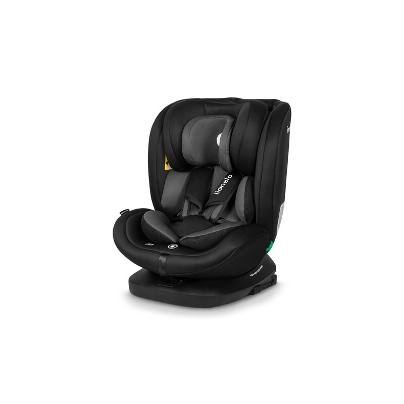Lionelo - Scaun auto Bastiaan i-Size, 4 in 1, Protectie laterala, Cu spatar inclinabil in 4 pozitii, Cu tetiera reglabila in 7 pozitii, Rotire 360 grade, Top Tether, 0-36 Kg, 40-150 cm, Cu Isofix, Conform cu standardul european de securitate ECE R129/03,