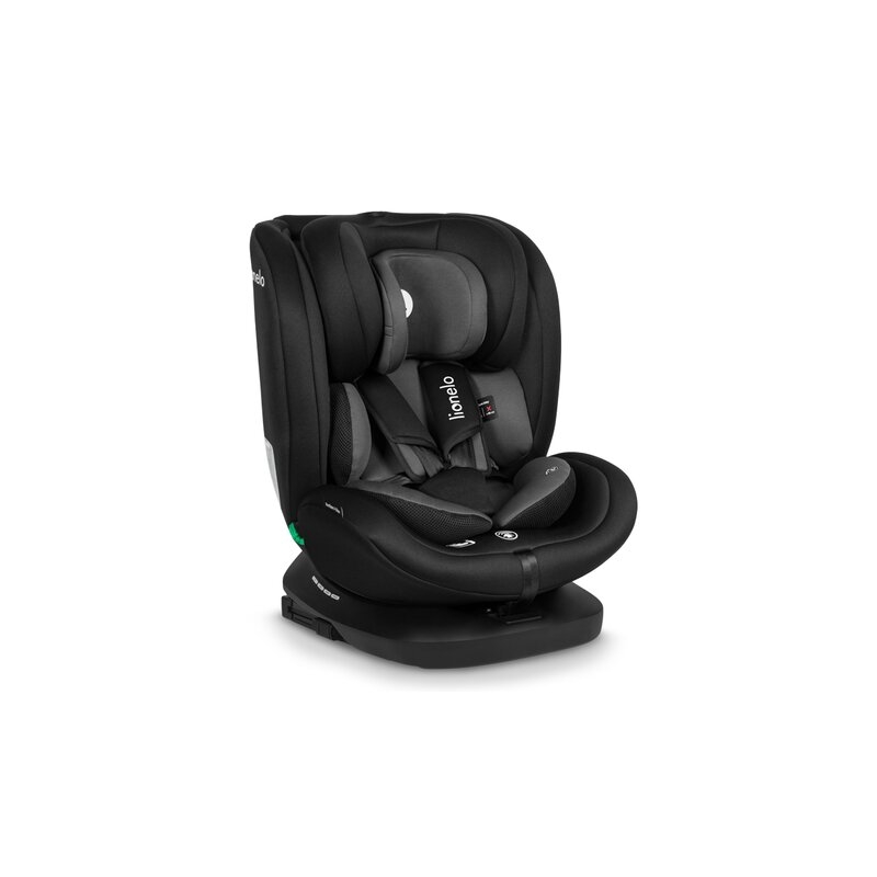 Lionelo - Scaun auto Bastiaan i-Size, 4 in 1, Protectie laterala, Cu spatar inclinabil in 4 pozitii, Cu tetiera reglabila in 7 pozitii, Rotire 360 grade, Top Tether, 0-36 Kg, 40-150 cm, Cu Isofix, Conform cu standardul european de securitate ECE R129/03,