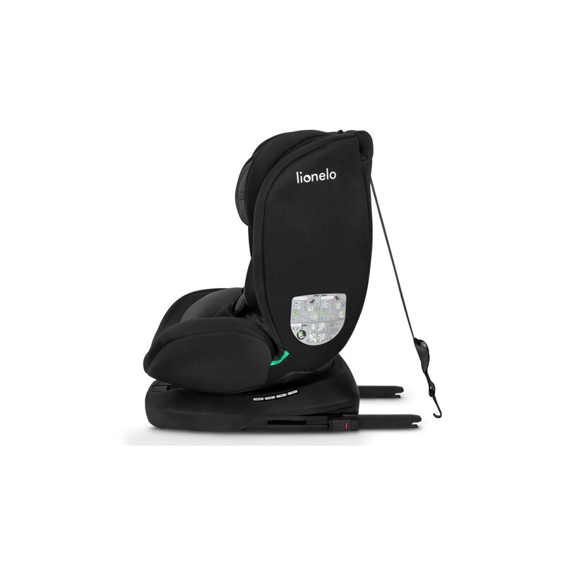 Lionelo - Scaun auto Bastiaan i-Size, 4 in 1, Protectie laterala, Cu spatar inclinabil in 4 pozitii, Cu tetiera reglabila in 7 pozitii, Rotire 360 grade, Top Tether, 0-36 Kg, 40-150 cm, Cu Isofix, Conform cu standardul european de securitate ECE R129/03,