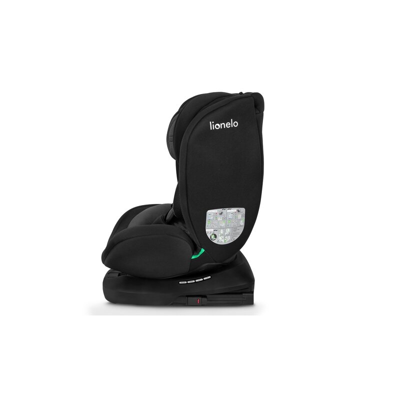 Lionelo - Scaun auto Bastiaan i-Size, 4 in 1, Protectie laterala, Cu spatar inclinabil in 4 pozitii, Cu tetiera reglabila in 7 pozitii, Rotire 360 grade, Top Tether, 0-36 Kg, 40-150 cm, Cu Isofix, Conform cu standardul european de securitate ECE R129/03,