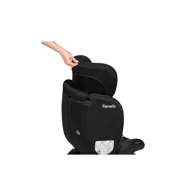 Lionelo - Scaun auto Bastiaan i-Size, 4 in 1, Protectie laterala, Cu spatar inclinabil in 4 pozitii, Cu tetiera reglabila in 7 pozitii, Rotire 360 grade, Top Tether, 0-36 Kg, 40-150 cm, Cu Isofix, Conform cu standardul european de securitate ECE R129/03,
