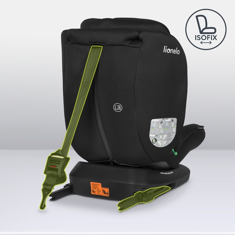 Lionelo - Scaun auto Bastiaan i-Size, 4 in 1, Protectie laterala, Cu spatar inclinabil in 4 pozitii, Cu tetiera reglabila in 7 pozitii, Rotire 360 grade, Top Tether, 0-36 Kg, 40-150 cm, Cu Isofix, Conform cu standardul european de securitate ECE R129/03,
