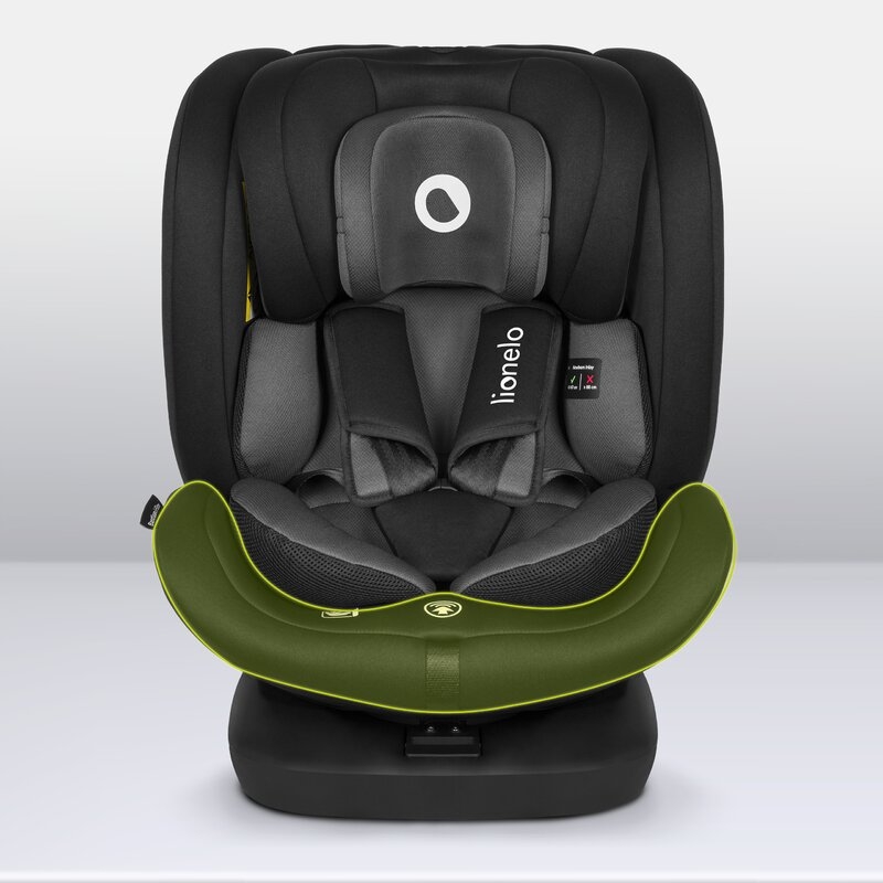 Lionelo - Scaun auto Bastiaan i-Size, 4 in 1, Protectie laterala, Cu spatar inclinabil in 4 pozitii, Cu tetiera reglabila in 7 pozitii, Rotire 360 grade, Top Tether, 0-36 Kg, 40-150 cm, Cu Isofix, Conform cu standardul european de securitate ECE R129/03,
