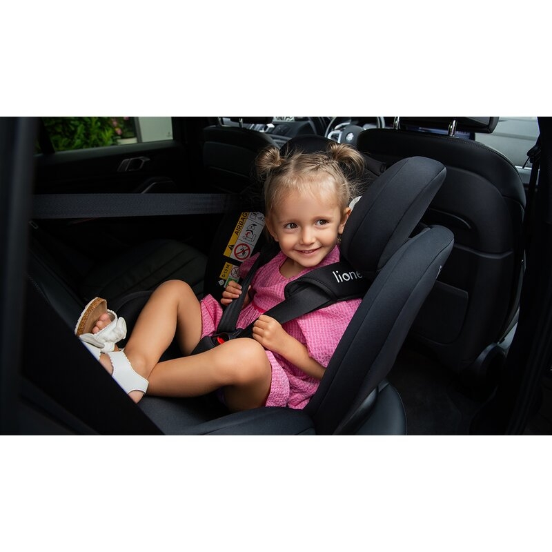 Lionelo - Scaun auto Bastiaan i-Size, 4 in 1, Protectie laterala, Cu spatar inclinabil in 4 pozitii, Cu tetiera reglabila in 7 pozitii, Rotire 360 grade, Top Tether, 0-36 Kg, 40-150 cm, Cu Isofix, Conform cu standardul european de securitate ECE R129/03,