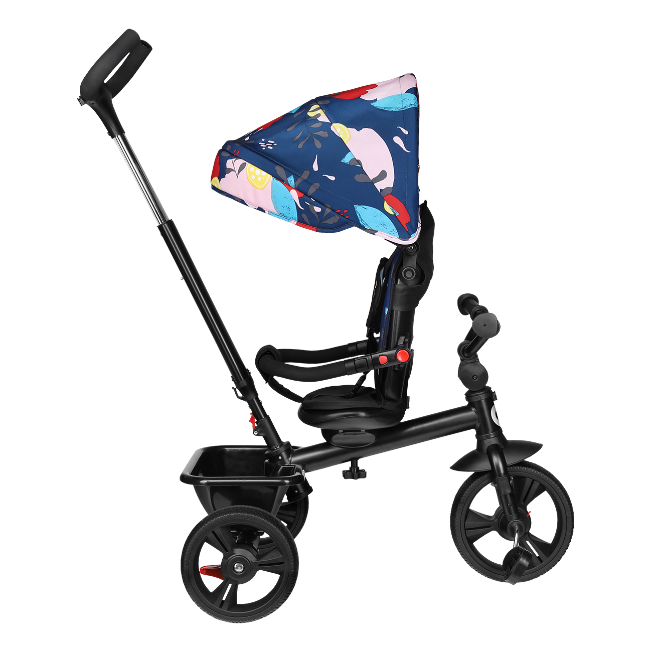 Lionelo - Tricicleta multifunctionala cu sezut reversibil, pliabila, Haari, Blue Navy
