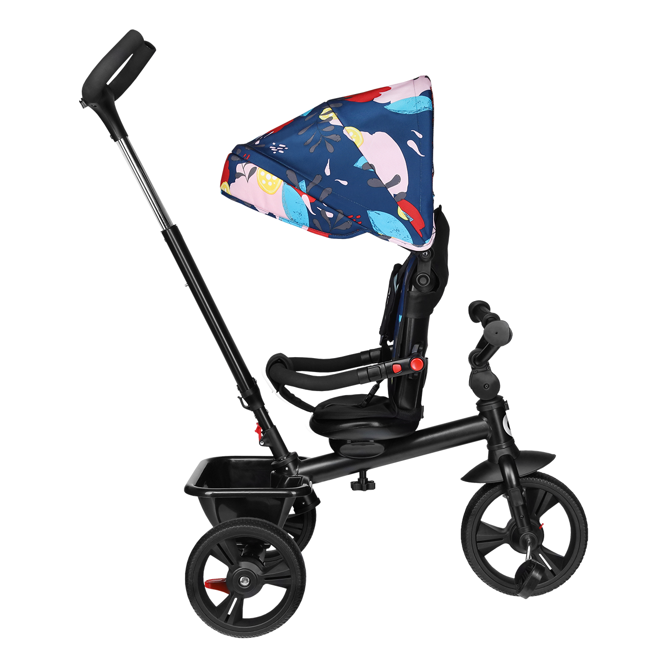 Lionelo - Tricicleta multifunctionala cu sezut reversibil, pliabila, Haari, Blue Navy