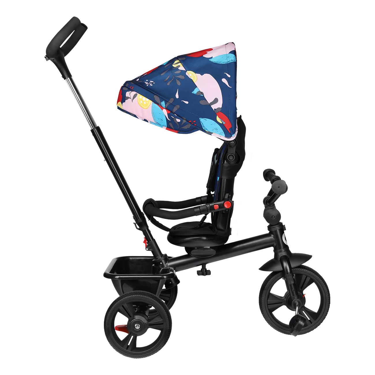 Lionelo - Tricicleta multifunctionala cu sezut reversibil, pliabila, Haari, Blue Navy
