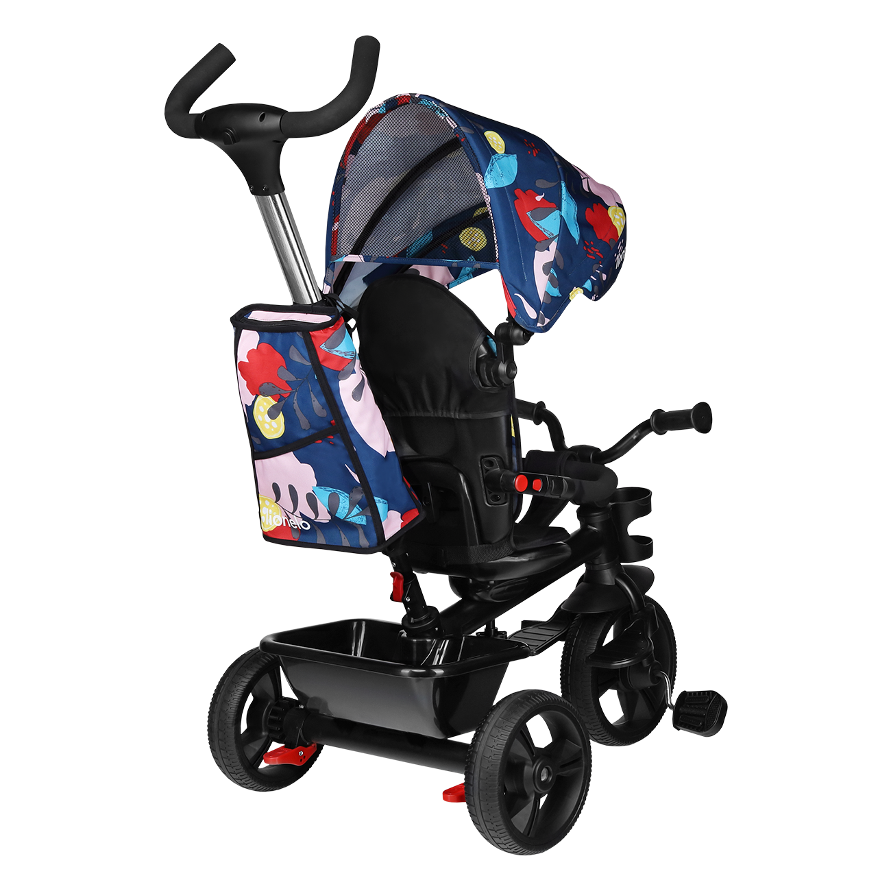 Lionelo - Tricicleta multifunctionala cu sezut reversibil, pliabila, Haari, Blue Navy