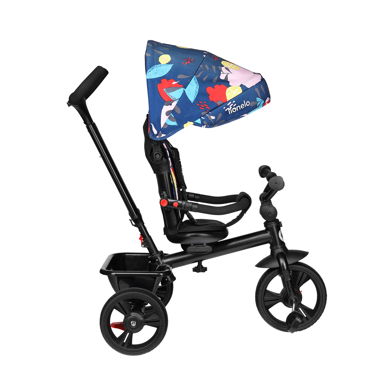 Lionelo - Tricicleta multifunctionala cu sezut reversibil, pliabila, Haari, Blue Navy
