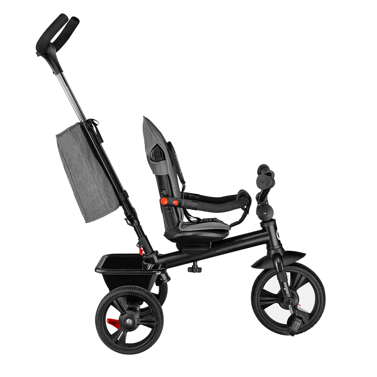 Lionelo - Tricicleta multifunctionala cu sezut reversibil, pliabila, Haari, Stone Grey
