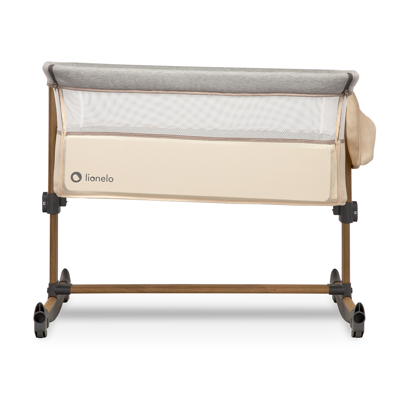Lionelo - Patut Co-Sleeper cu balansare, Leonie, Grey Sand