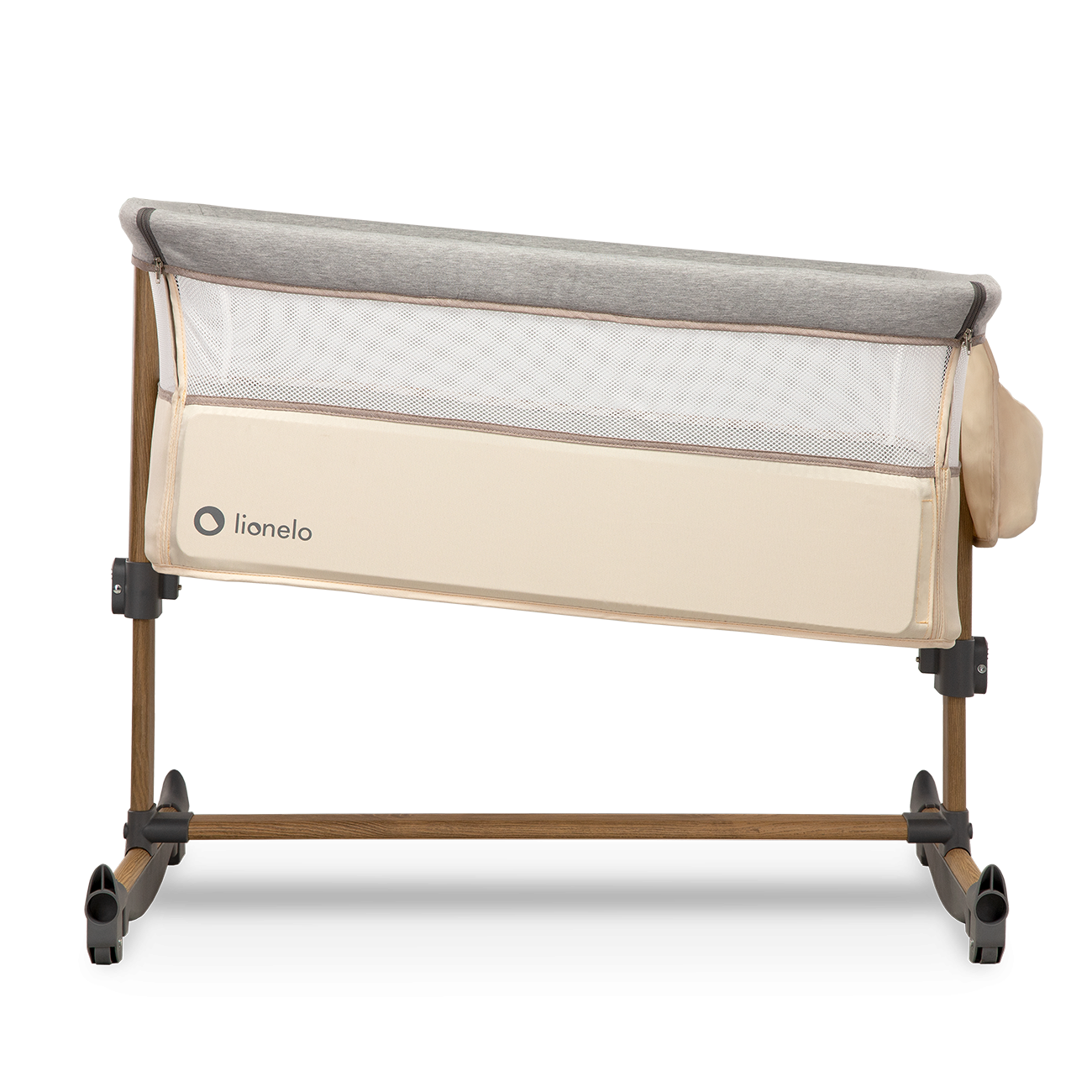 Lionelo - Patut Co-Sleeper cu balansare, Leonie, Grey Sand