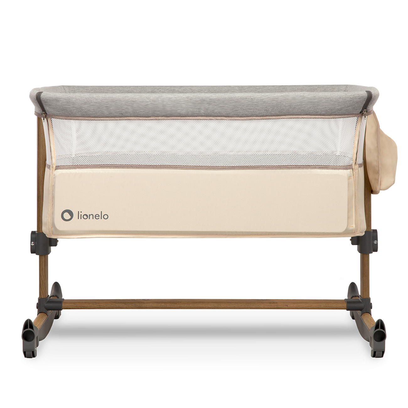 Lionelo - Patut Co-Sleeper cu balansare, Leonie, Grey Sand