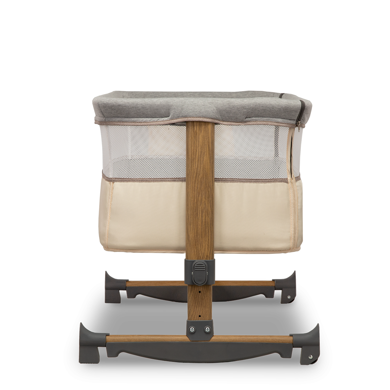 Lionelo - Patut Co-Sleeper cu balansare, Leonie, Grey Sand
