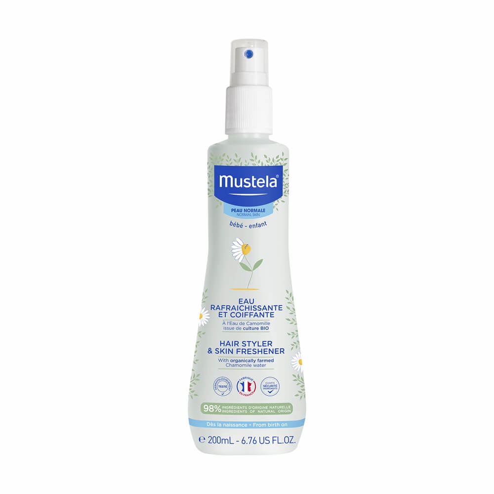 Lotiune de improspatare si aranjare a parului, 200 ml, Mustela