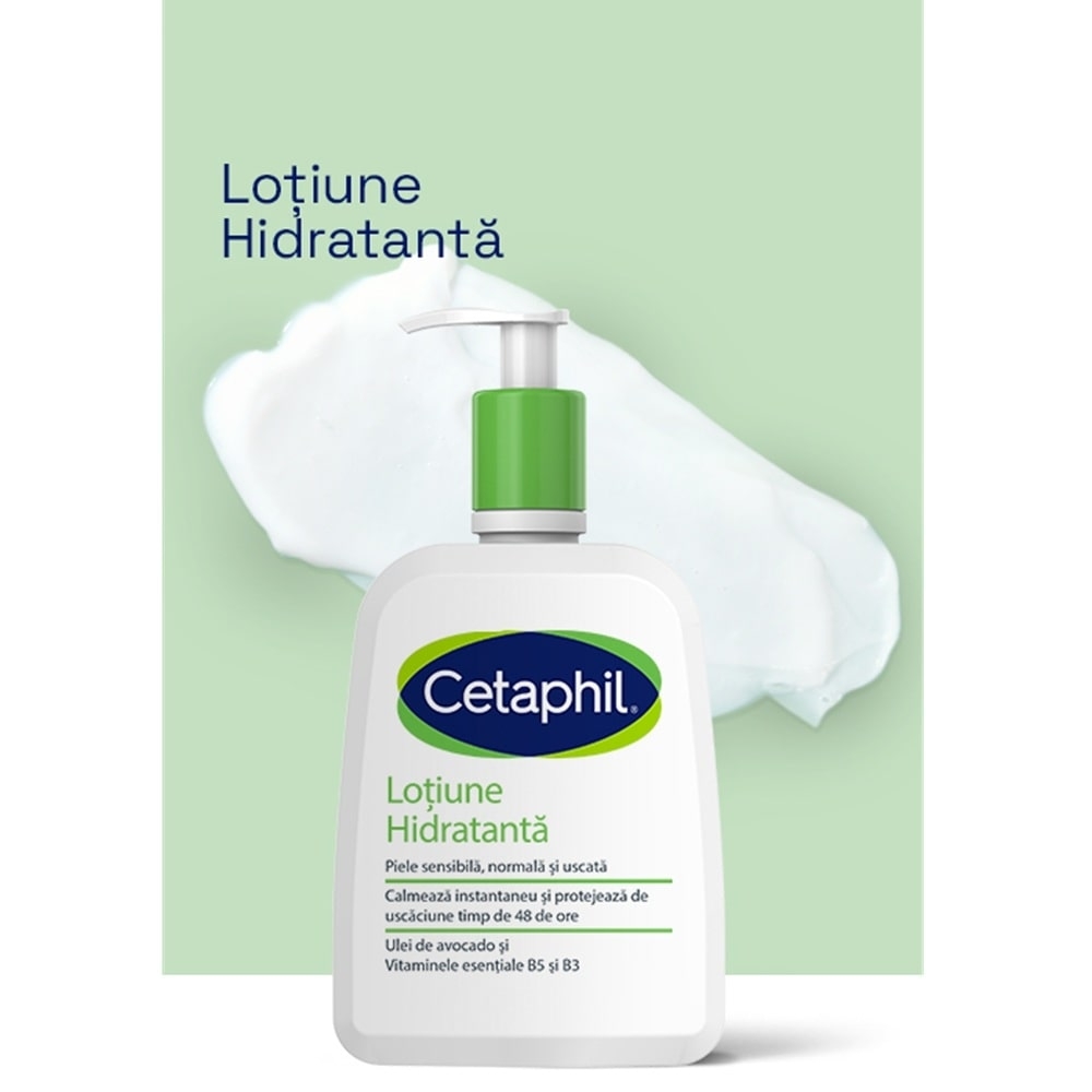 Lotiune hidratanta pentru fata si corp, 500 ml, Cetaphil