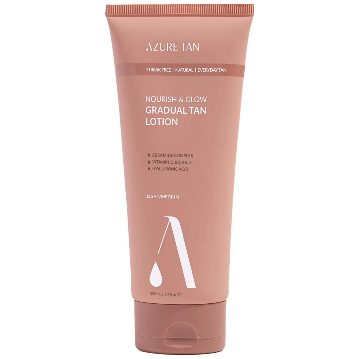 Lotiune hidratanta autobronzanta deschis/mediu 200 ml, Azure Tan