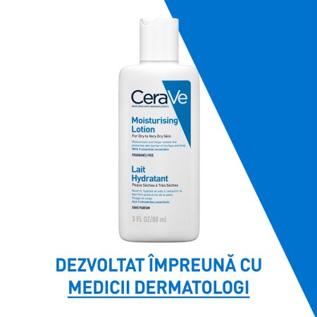 Lotiune hidratanta fata si corp piele uscata si foarte uscata, 88 ml, Cerave
