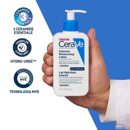 Lotiune intens hidratanta pentru fata si corp, 236 ml, Cerave