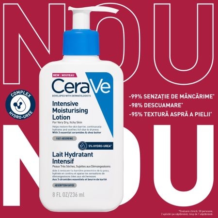 Lotiune intens hidratanta pentru fata si corp, 236 ml, Cerave