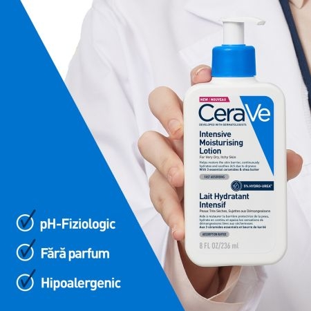 Lotiune intens hidratanta pentru fata si corp, 236 ml, Cerave