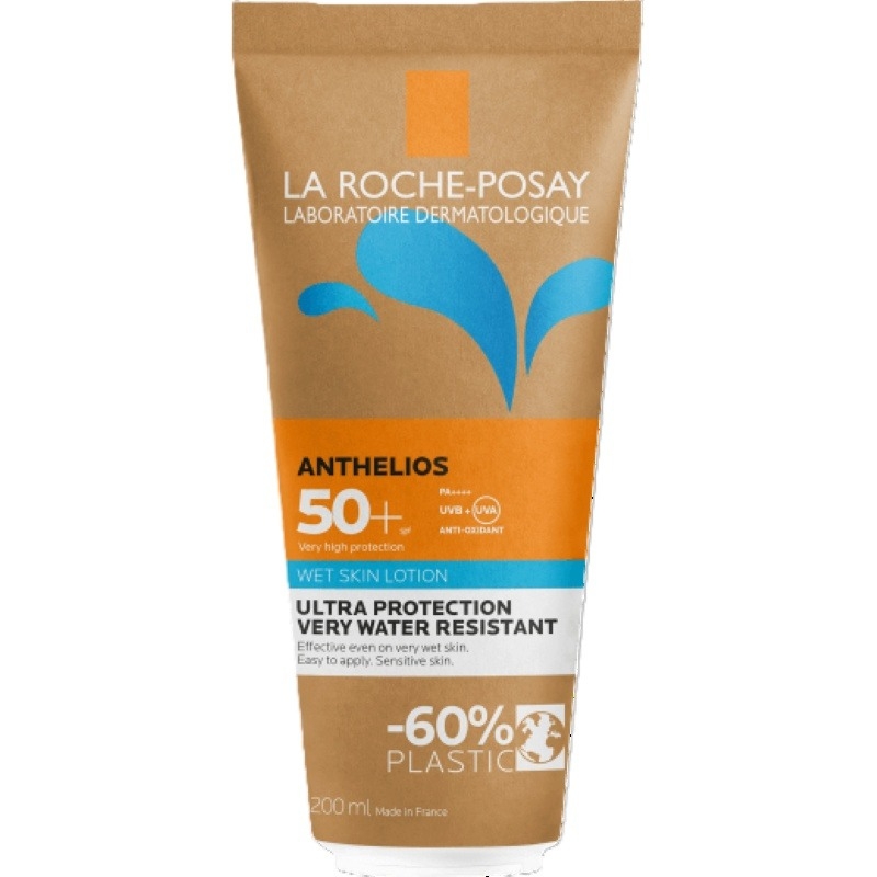 Lotiune pentru corp Wet Skin SPF 50+  Anthelios Eco Tube, 200 ml, La Roche-Posay