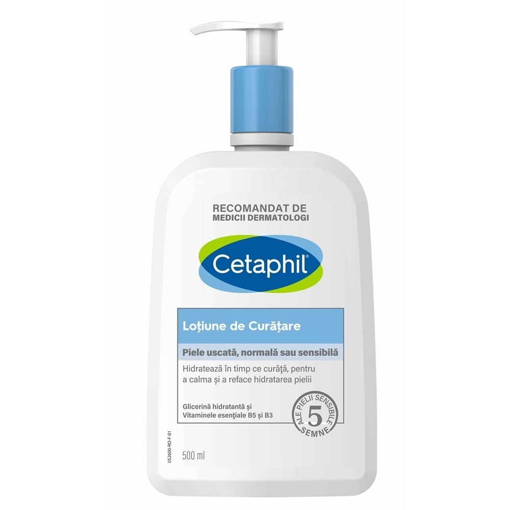 Lotiune pentru curatarea fetei, 500 ml, Cetaphil