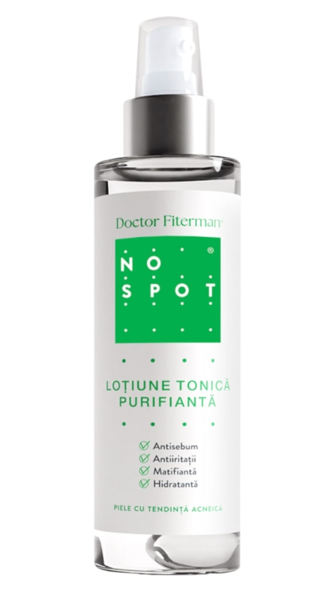 Lotiune tonica purifianta No Spot, 250 ml, Fiterman