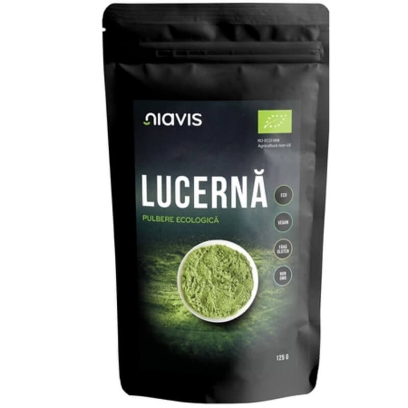 Lucerna  pulbere ecologica, 125 g, Niavis