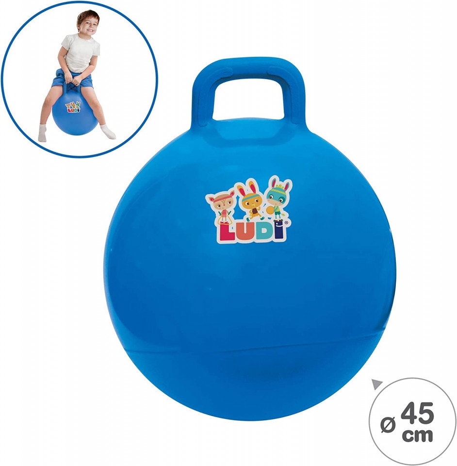 LUDI Minge saltareata Bleu 45 cm