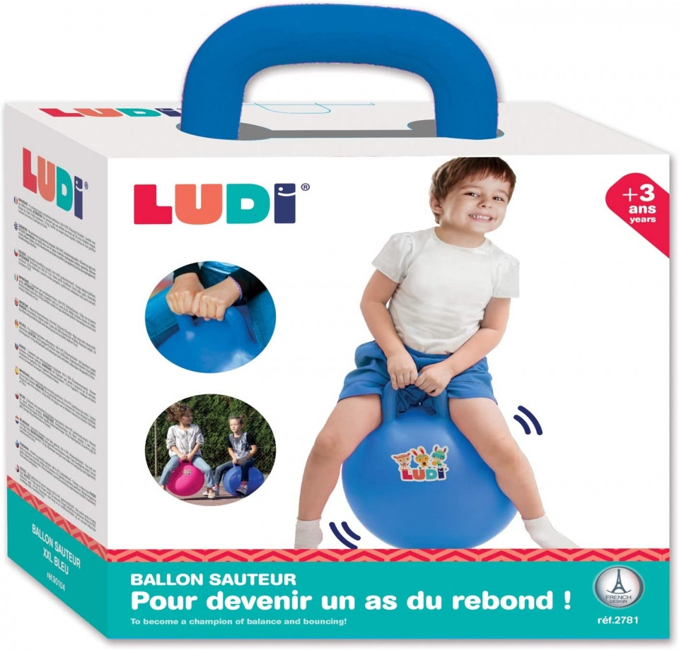 LUDI Minge saltareata Bleu 45 cm