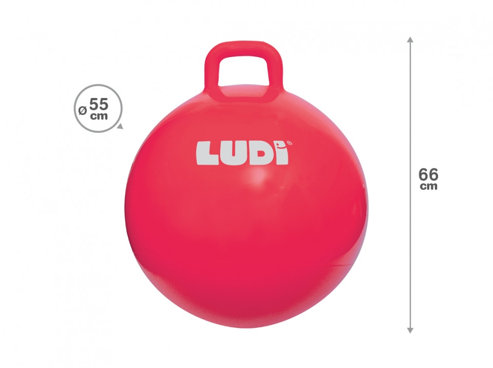 LUDI Minge saltareata RED 55 cm