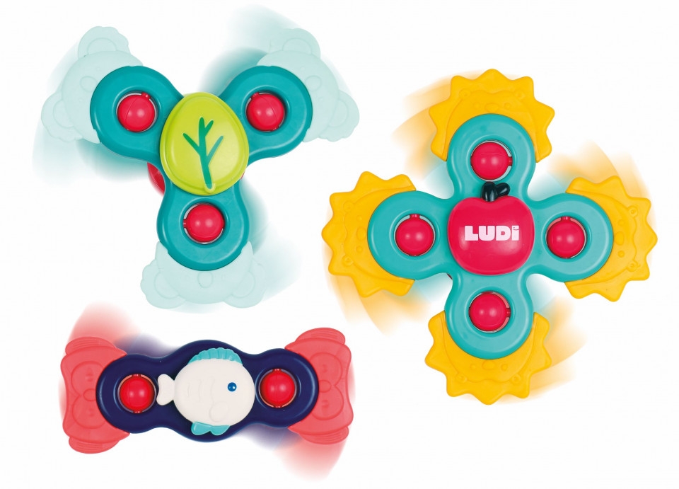 LUDI Set 3 Baby Spinners