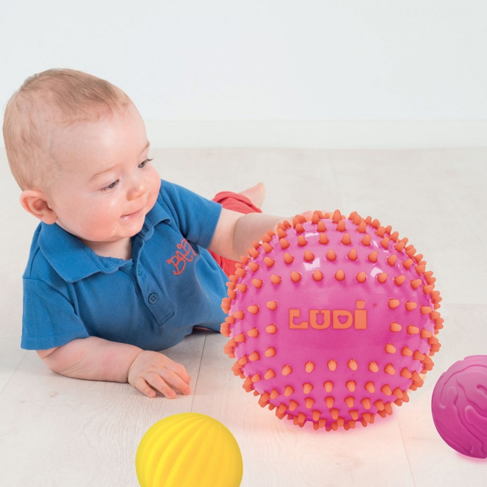LUDI Set 3 mingii senzoriale, ROZ