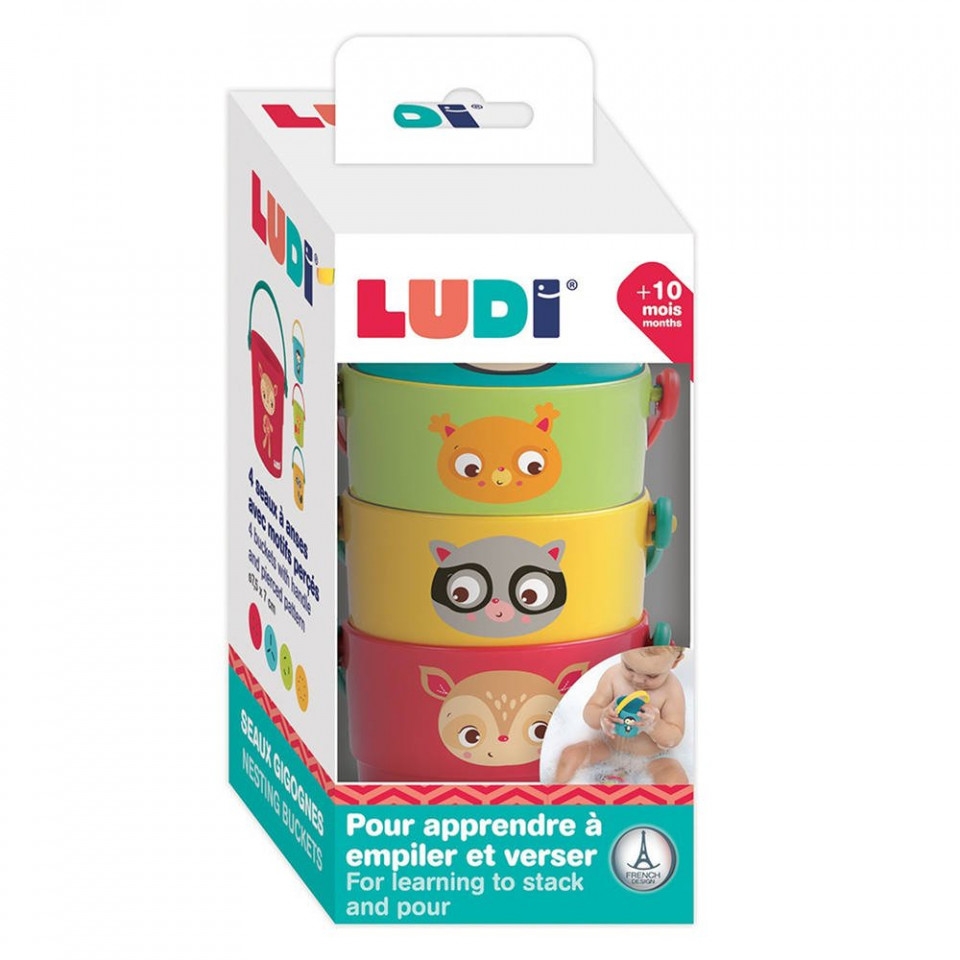 LUDI Set 4 cupe pentru baie