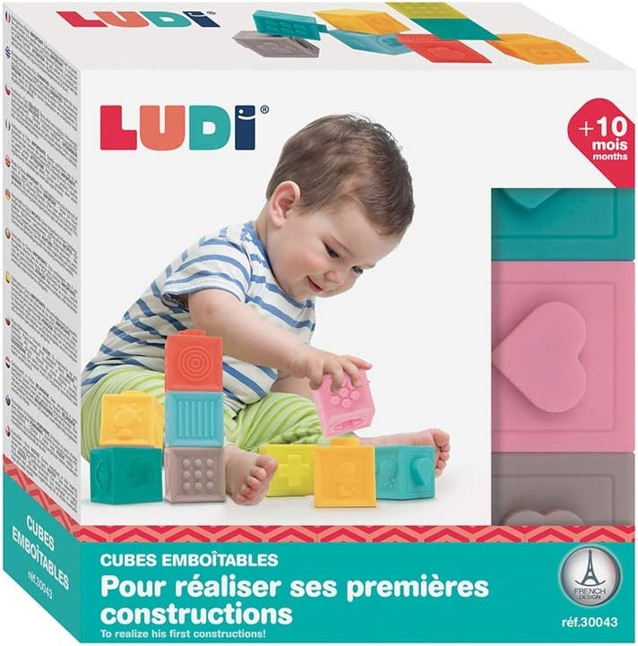 LUDI SET 9 CUBURI- PRIMUL JOC DE CONSTRUIT AL BEBELUSULUI