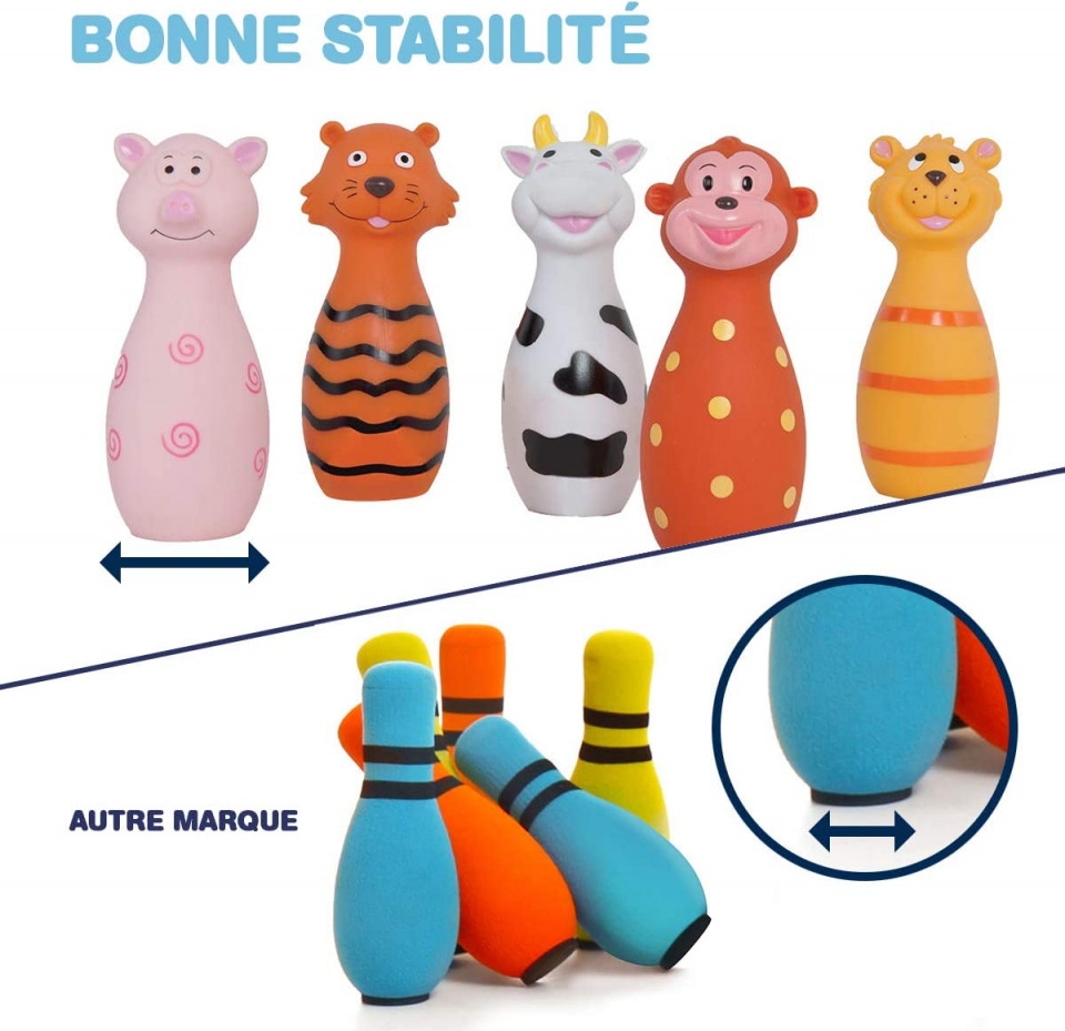 Ludi set de popice Soft cu animalute