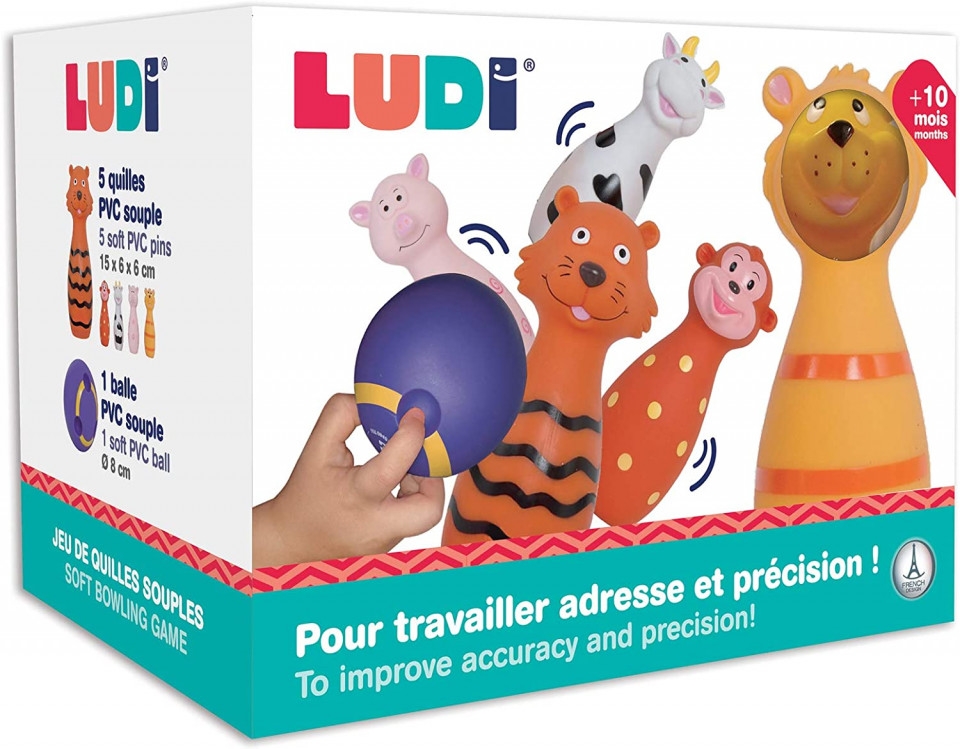 Ludi set de popice Soft cu animalute