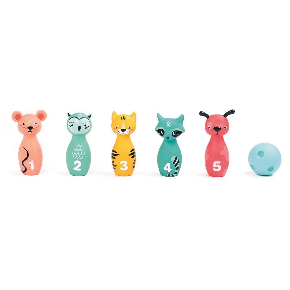 LUDI Set de popice soft RATON