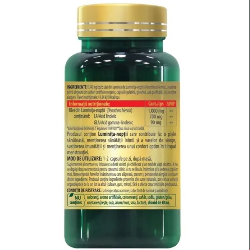 Luminita-noptii 1000 mg, 30 capsule, Cosmo Pharm