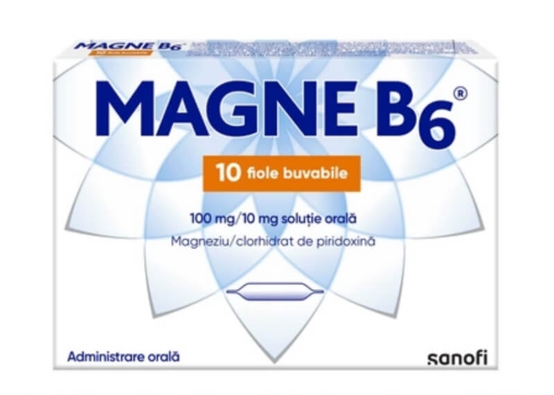 Magne B6, 100 mg/10 mg, 10 fiole, Sanofi