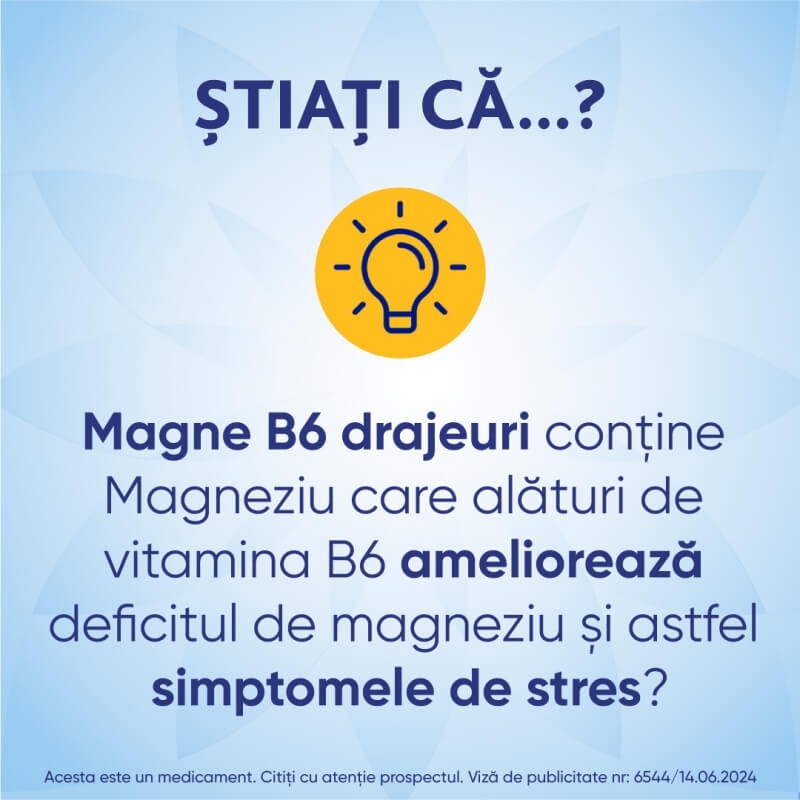 Magne B6, 60 drajeuri, Sanofi