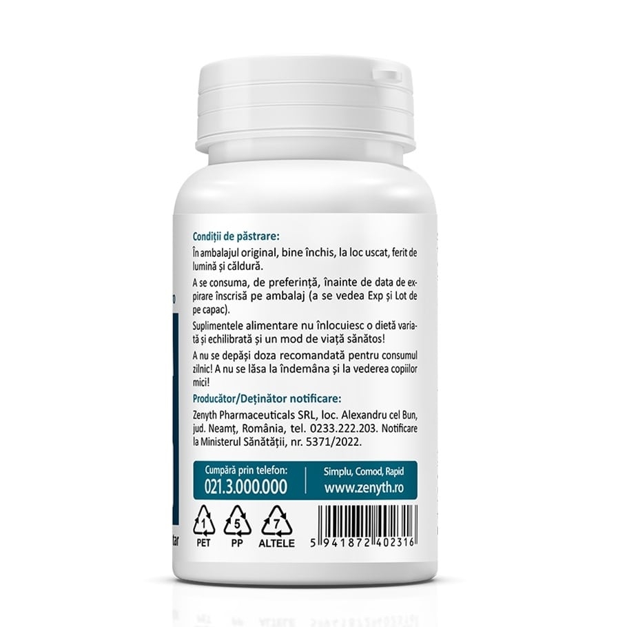 Magnesium Taurate 1000 mg, 30 capsule, Zenyth